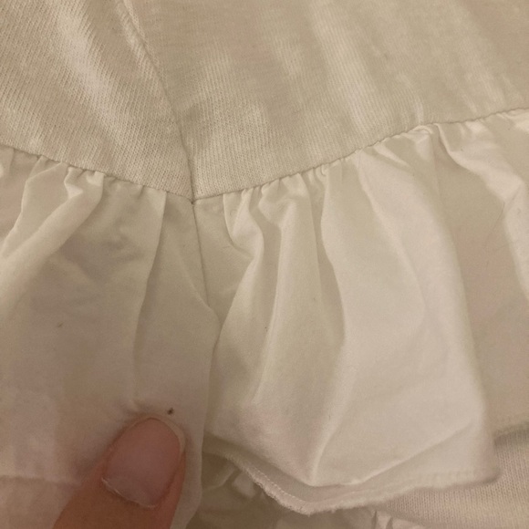 Tory Burch White Lenox Ruffled Top Small - Picture 11 of 11